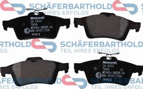 Schferbarthold 315 06 278 01 11 - Kit de plaquettes de frein, frein à disque cwaw.fr