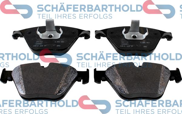 Schferbarthold 315 02 533 01 11 - Kit de plaquettes de frein, frein à disque cwaw.fr