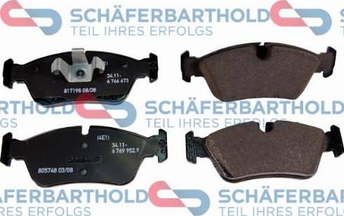 Schferbarthold 315 02 006 01 11 - Kit de plaquettes de frein, frein à disque cwaw.fr