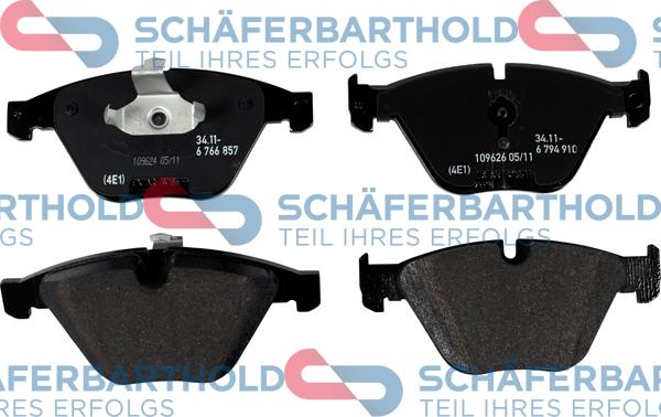 Schferbarthold 315 02 134 01 11 - Kit de plaquettes de frein, frein à disque cwaw.fr