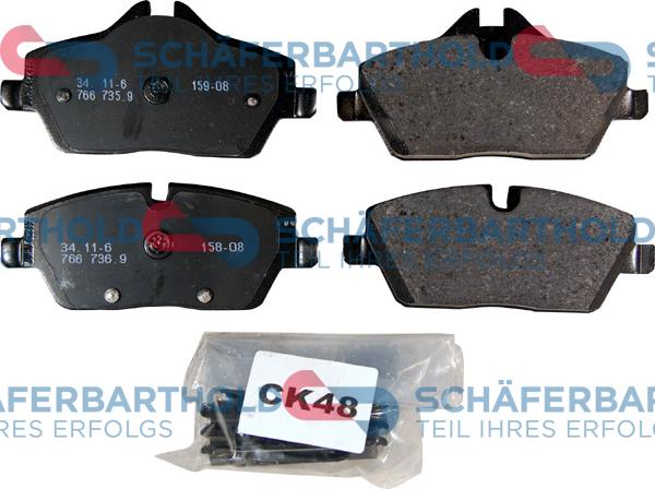 Schferbarthold 315 02 136 01 11 - Kit de plaquettes de frein, frein à disque cwaw.fr