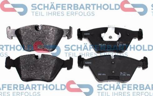 Schferbarthold 315 02 396 01 11 - Kit de plaquettes de frein, frein à disque cwaw.fr