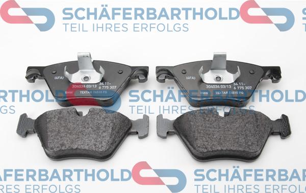 Schferbarthold 315 02 356 01 11 - Kit de plaquettes de frein, frein à disque cwaw.fr