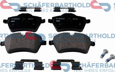 Schferbarthold 315 02 380 01 11 - Kit de plaquettes de frein, frein à disque cwaw.fr