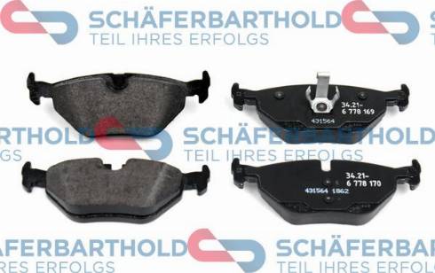 Schferbarthold 315 02 377 01 11 - Kit de plaquettes de frein, frein à disque cwaw.fr