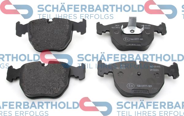 Schferbarthold 315 02 256 01 11 - Kit de plaquettes de frein, frein à disque cwaw.fr