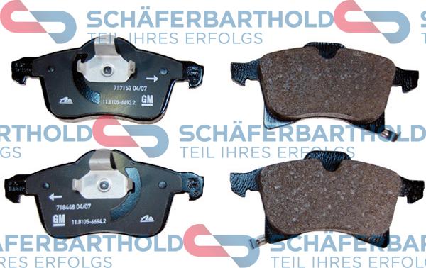 Schferbarthold 315 16 195 01 11 - Kit de plaquettes de frein, frein à disque cwaw.fr