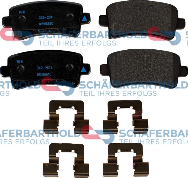 Schferbarthold 315 16 142 01 11 - Kit de plaquettes de frein, frein à disque cwaw.fr