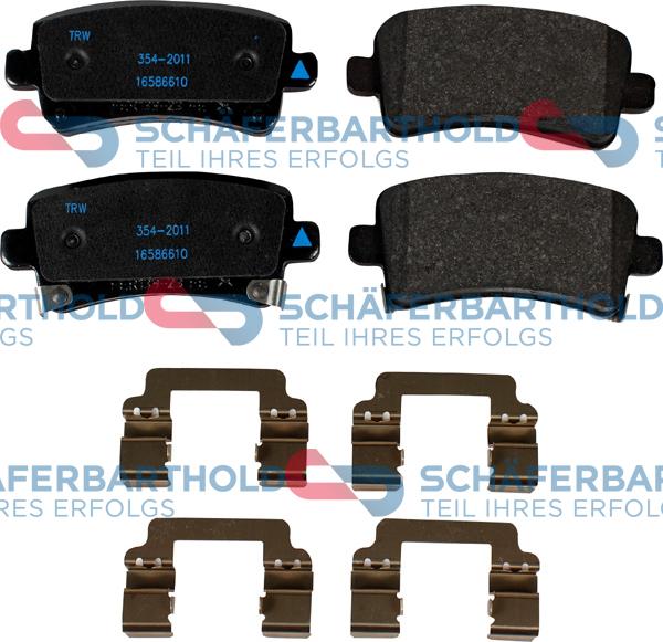 Schferbarthold 315 16 147 01 11 - Kit de plaquettes de frein, frein à disque cwaw.fr