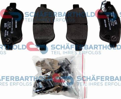 Schferbarthold 315 16 162 01 11 - Kit de plaquettes de frein, frein à disque cwaw.fr