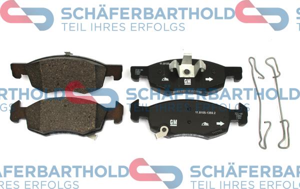 Schferbarthold 315 16 116 01 11 - Kit de plaquettes de frein, frein à disque cwaw.fr