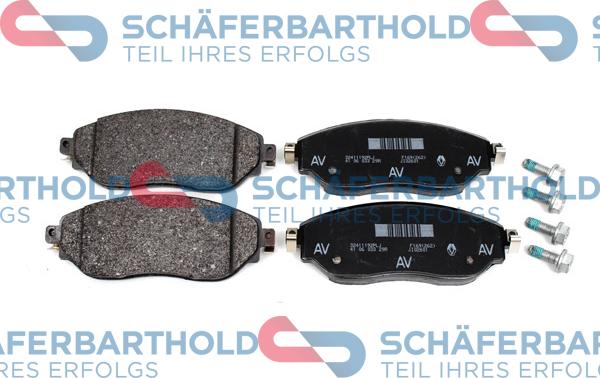 Schferbarthold 315 16 176 01 11 - Kit de plaquettes de frein, frein à disque cwaw.fr