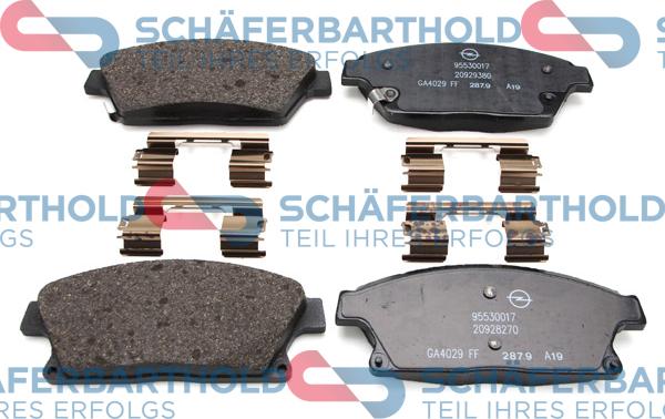 Schferbarthold 315 16 269 01 11 - Kit de plaquettes de frein, frein à disque cwaw.fr