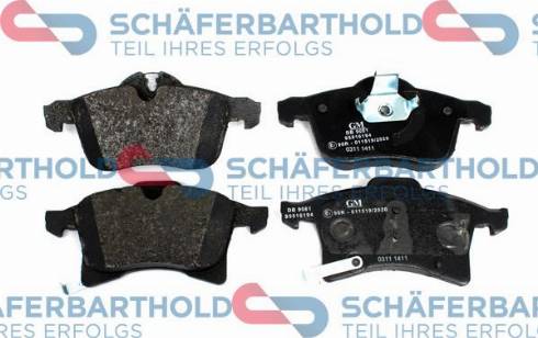 Schferbarthold 315 16 204 01 11 - Kit de plaquettes de frein, frein à disque cwaw.fr