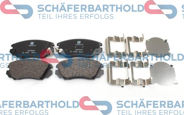 Schferbarthold 315 16 220 01 11 - Kit de plaquettes de frein, frein à disque cwaw.fr