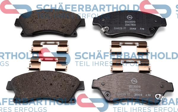 Schferbarthold 315 16 274 01 11 - Kit de plaquettes de frein, frein à disque cwaw.fr