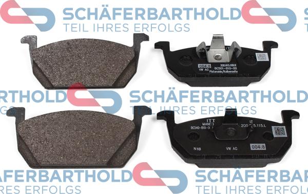 Schferbarthold 315 18 543 01 11 - Kit de plaquettes de frein, frein à disque cwaw.fr