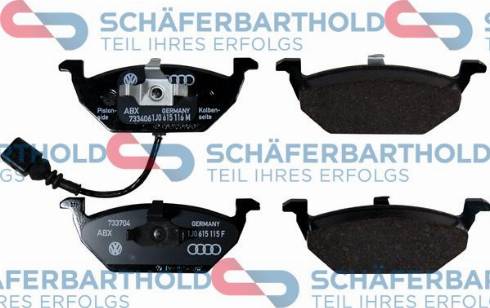 Schferbarthold 315 18 191 01 11 - Kit de plaquettes de frein, frein à disque cwaw.fr