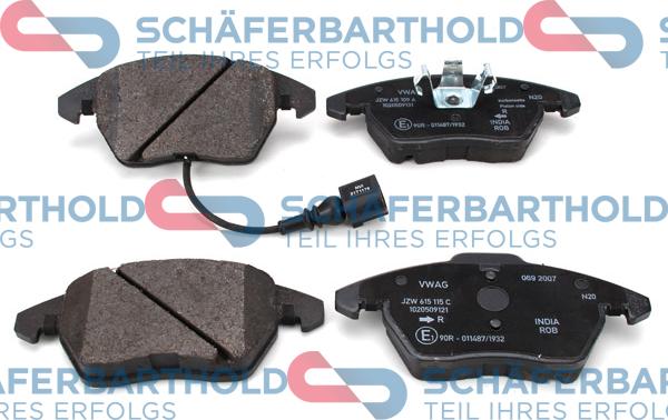 Schferbarthold 315 18 141 01 11 - Kit de plaquettes de frein, frein à disque cwaw.fr