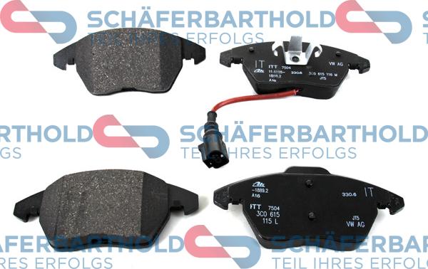 Schferbarthold 315 18 126 01 11 - Kit de plaquettes de frein, frein à disque cwaw.fr