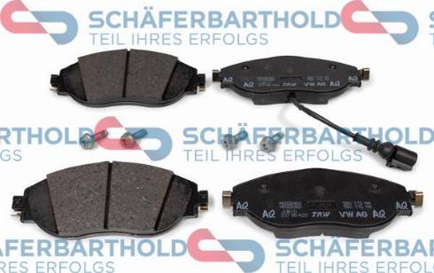 Schferbarthold 315 18 378 01 11 - Kit de plaquettes de frein, frein à disque cwaw.fr