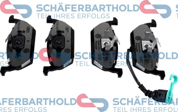 Schferbarthold 315 18 203 01 11 - Kit de plaquettes de frein, frein à disque cwaw.fr