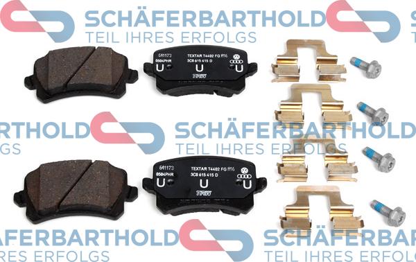 Schferbarthold 315 18 211 01 11 - Kit de plaquettes de frein, frein à disque cwaw.fr