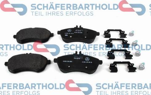 Schferbarthold 315 12 024 01 11 - Kit de plaquettes de frein, frein à disque cwaw.fr