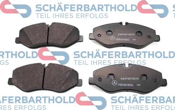 Schferbarthold 315 12 213 01 11 - Kit de plaquettes de frein, frein à disque cwaw.fr