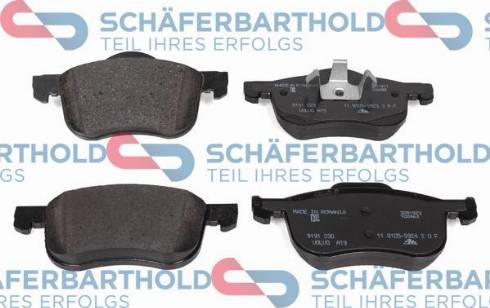 Schferbarthold 315 38 109 01 11 - Kit de plaquettes de frein, frein à disque cwaw.fr