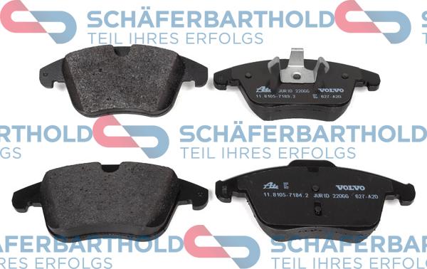 Schferbarthold 315 38 100 01 11 - Kit de plaquettes de frein, frein à disque cwaw.fr