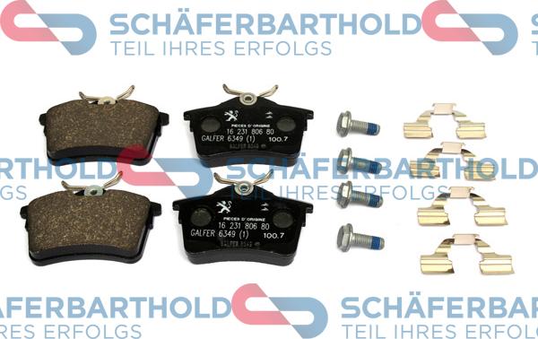 Schferbarthold 315 26 294 01 11 - Kit de plaquettes de frein, frein à disque cwaw.fr