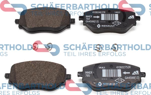 Schferbarthold 315 28 102 01 11 - Kit de plaquettes de frein, frein à disque cwaw.fr