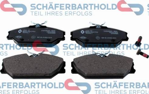 Schferbarthold 315 28 200 01 11 - Kit de plaquettes de frein, frein à disque cwaw.fr