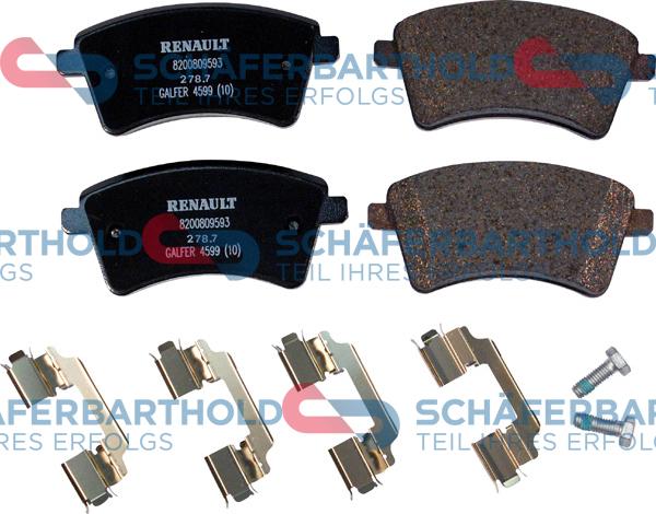 Schferbarthold 315 28 201 01 11 - Kit de plaquettes de frein, frein à disque cwaw.fr