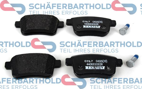 Schferbarthold 315 28 202 01 11 - Kit de plaquettes de frein, frein à disque cwaw.fr