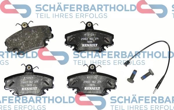 Schferbarthold 315 28 216 01 11 - Kit de plaquettes de frein, frein à disque cwaw.fr