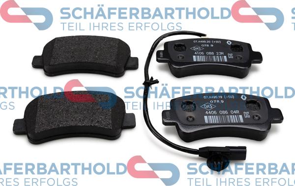 Schferbarthold 315 28 286 01 11 - Kit de plaquettes de frein, frein à disque cwaw.fr