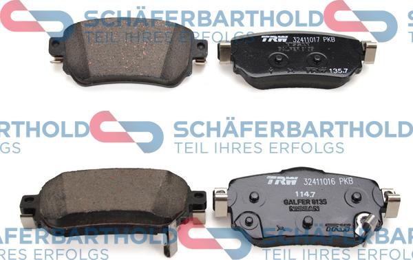 Schferbarthold 315 28 232 01 11 - Kit de plaquettes de frein, frein à disque cwaw.fr