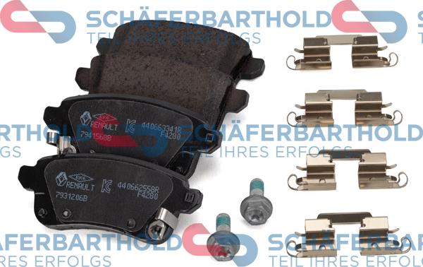 Schferbarthold 315 28 226 01 11 - Kit de plaquettes de frein, frein à disque cwaw.fr