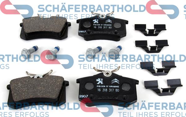 Schferbarthold 315 27 002 01 11 - Kit de plaquettes de frein, frein à disque cwaw.fr