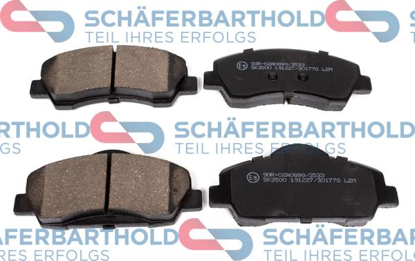 Schferbarthold 315 27 017 01 11 - Kit de plaquettes de frein, frein à disque cwaw.fr