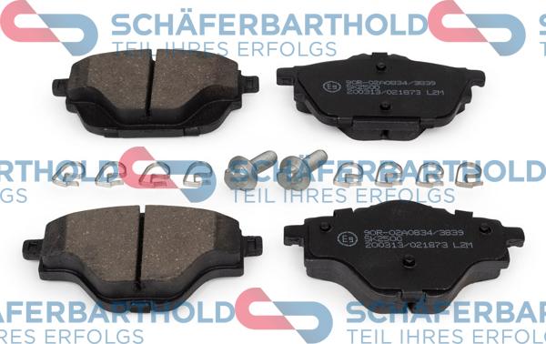 Schferbarthold 315 27 086 01 11 - Kit de plaquettes de frein, frein à disque cwaw.fr