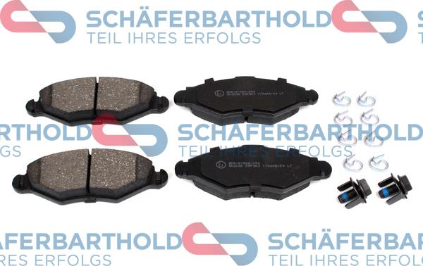 Schferbarthold 315 27 032 01 11 - Kit de plaquettes de frein, frein à disque cwaw.fr