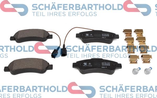 Schferbarthold 315 27 026 01 11 - Kit de plaquettes de frein, frein à disque cwaw.fr