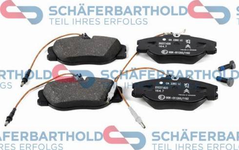 Schferbarthold 315 27 023 01 11 - Kit de plaquettes de frein, frein à disque cwaw.fr