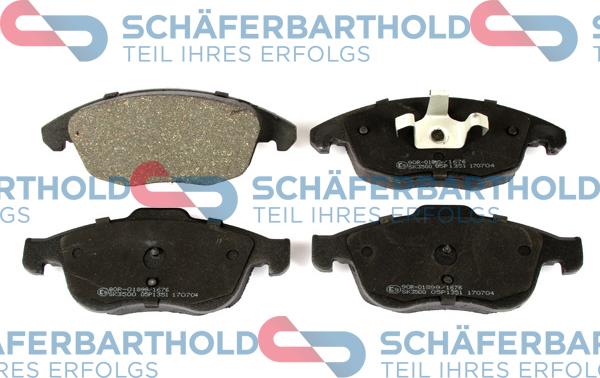 Schferbarthold 315 27 071 01 11 - Kit de plaquettes de frein, frein à disque cwaw.fr