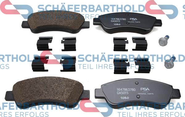 Schferbarthold 315 27 154 01 11 - Kit de plaquettes de frein, frein à disque cwaw.fr