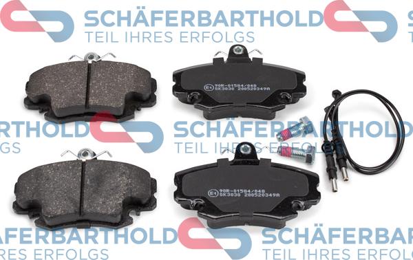 Schferbarthold 315 27 115 01 11 - Kit de plaquettes de frein, frein à disque cwaw.fr