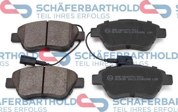 Schferbarthold 315 27 118 01 11 - Kit de plaquettes de frein, frein à disque cwaw.fr